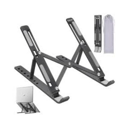 Laptop Stand | Creative Folding Storage Bracket | Adjustable Portable Durable | 24×4.5cm Folded / 24×16.5cm Opened